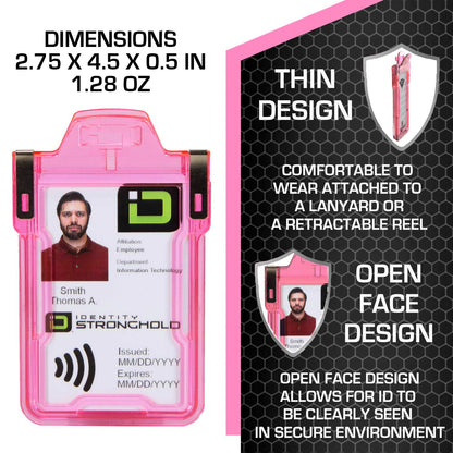 Secure Badge Holder Classic with BloxProx™ - Protects 125Khz HID Prox 1 ID Card Holder