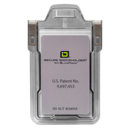 Secure Badge Holder Classic with BloxProx™ - Protects 125Khz HID Prox 1 ID Card Holder