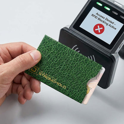 RFID Blocking Credit Card Sleeves - Leather Look 16 Pack