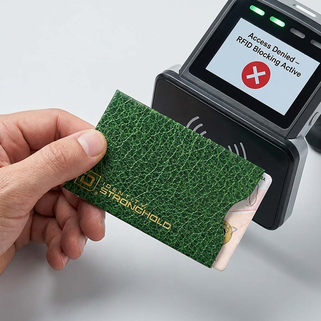 RFID Blocking Credit Card and Passport Sleeves - Leather Look 20 Pack