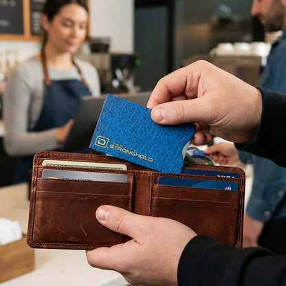 RFID Blocking Credit Card and Passport Sleeves - Leather Look 20 Pack